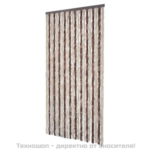 Завеса против насекоми бежово и светлокафяво 100х220 см шенил