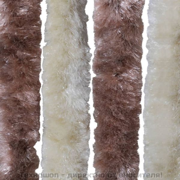 Завеса против насекоми бежово и светлокафяво 100х220 см шенил