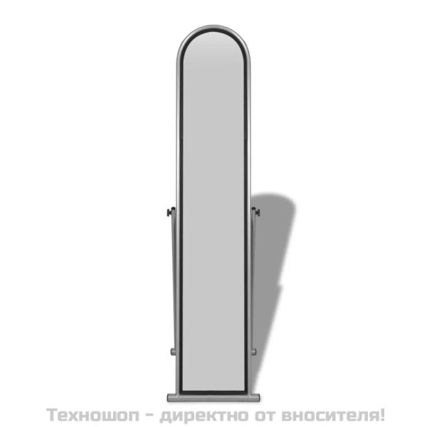 Огледало в цял ръст на стойка, правоъгълно, сиво