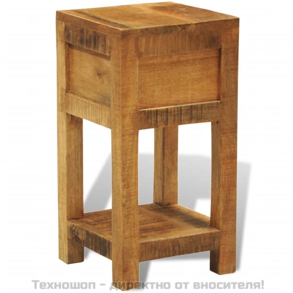 Нощно шкафче/маса с 1 чекмедже, масивно мангово дърво