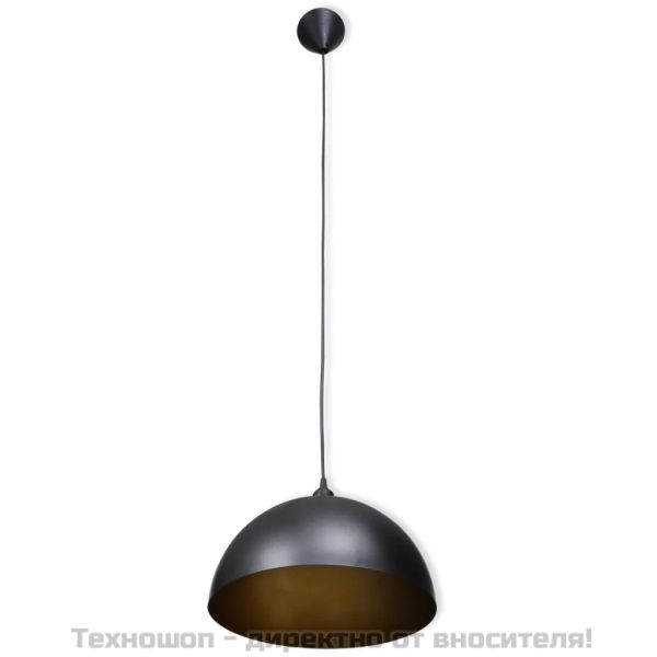 Метални полилеи, 2 бр, регулируема височина, полусфера, черни