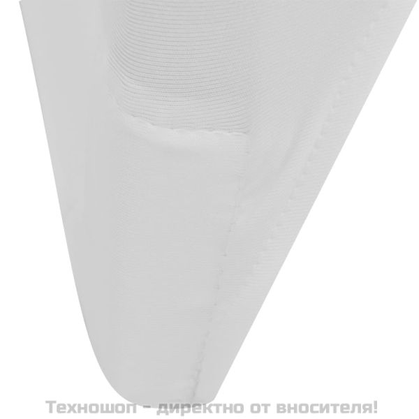 Еластични калъфи за столове, бели – 50 броя