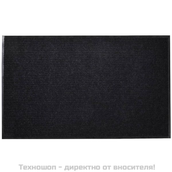 Изтривалка за врата, черна, 90 x 120 см, PVC