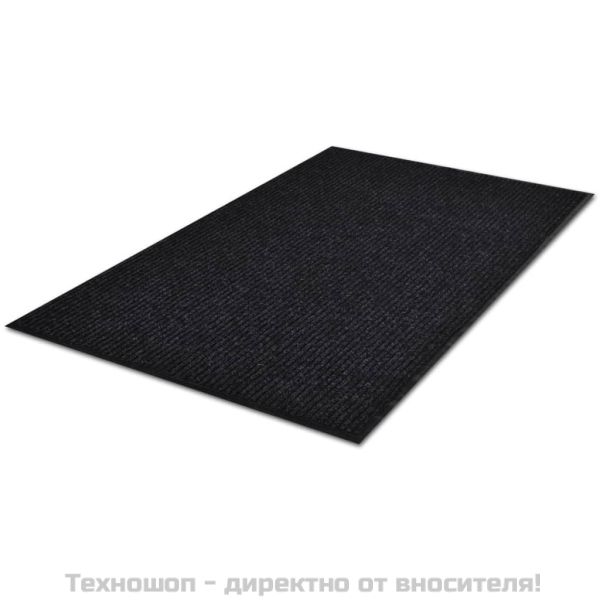 Изтривалка за врата, черна, 90 x 120 см, PVC