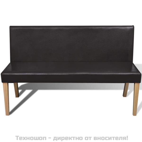 Пейка, 139,5 см, тъмнокафява, изкуствена кожа