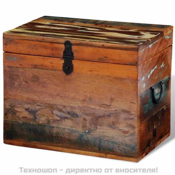Кутия за съхранение от регенерирано дърво