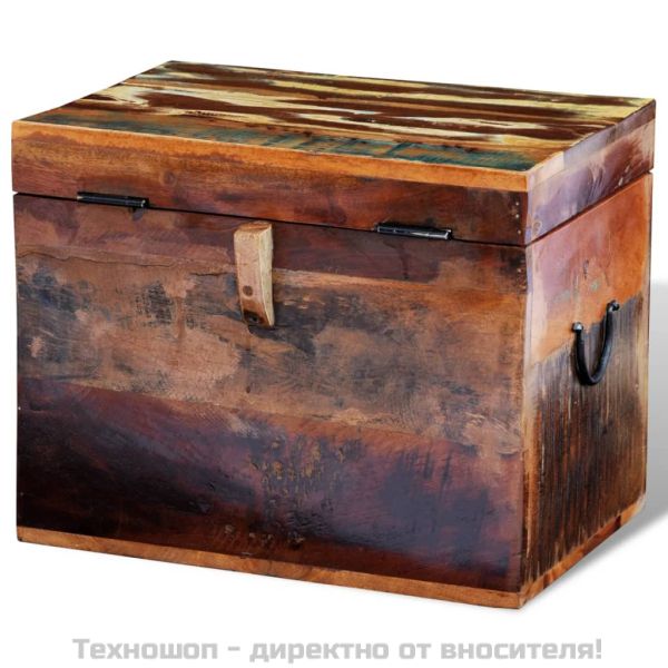 Кутия за съхранение от регенерирано дърво