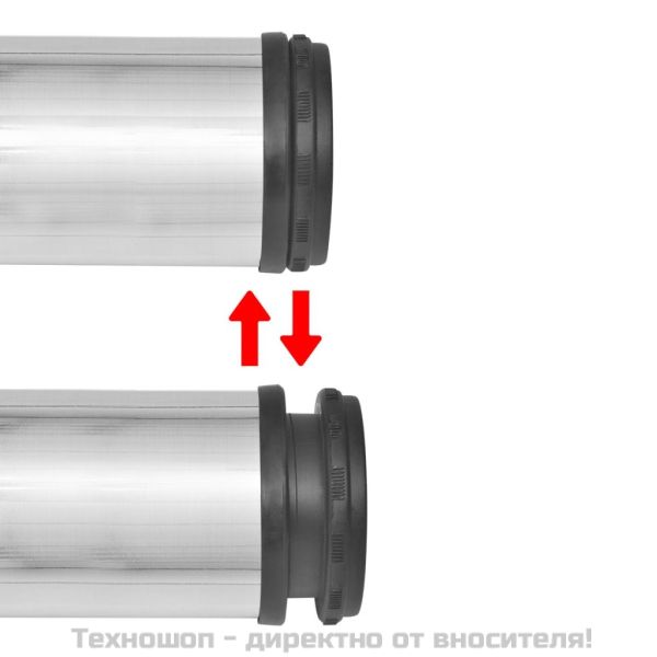 4 крака за регулиране на височината на маси, матиран никел, 1100 мм