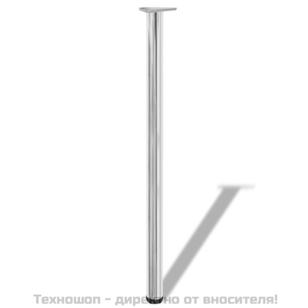 4 крака за регулиране на височината на маси, хром, 1100 мм