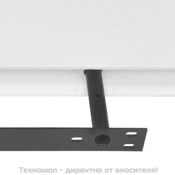 Бял МДФ плаващ стенен рафт за съхранение на книги/DVD