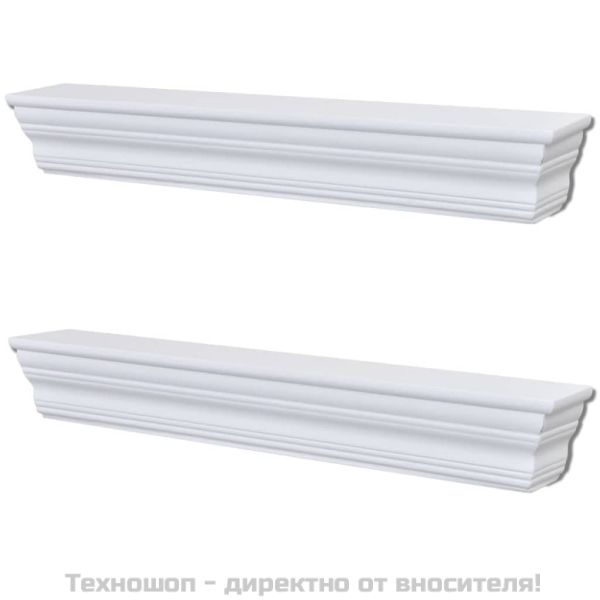 Стенни рафтове Aaliyah, 2 бр, бели