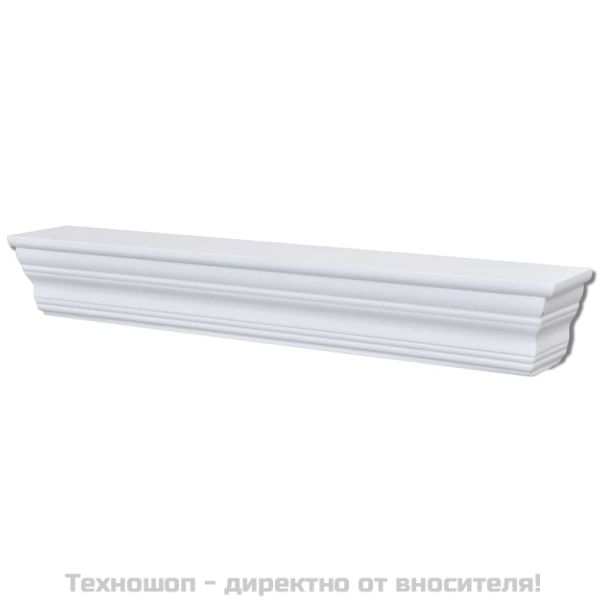 Стенни рафтове Aaliyah, 2 бр, бели