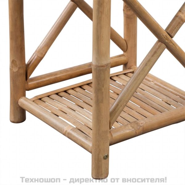 5-етажна квадратна бамбукова етажерка