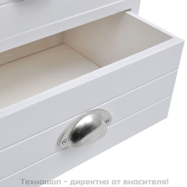 Френски нощни шкафчета, 2 бр, бели