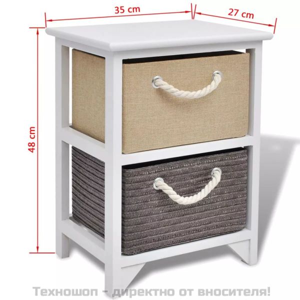 Нощно шкафче, дърво
