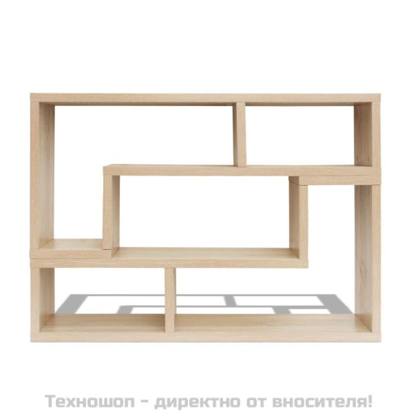 ТВ шкаф, с L-образна форма, 2 части, дъб