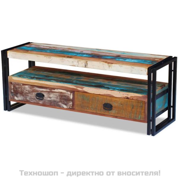 ТВ шкаф, регенерирано дърво масив