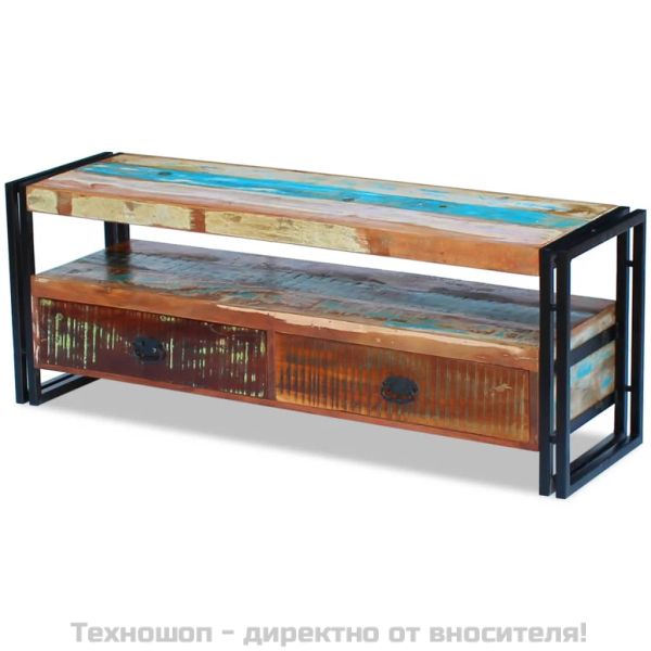 ТВ шкаф, регенерирано дърво масив