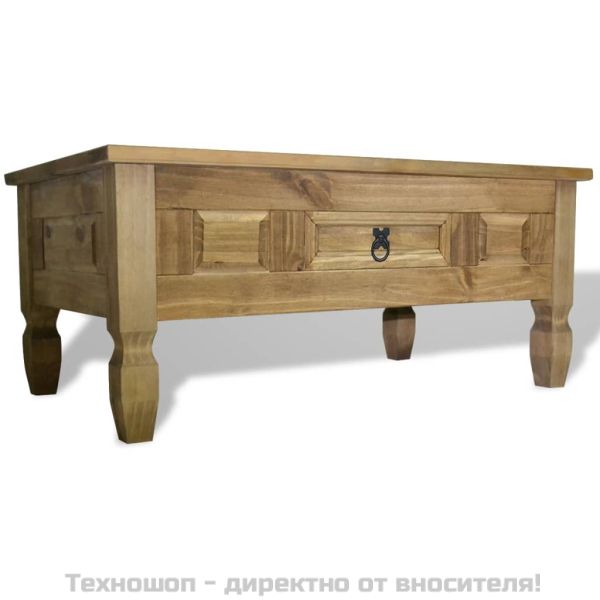 Маса за кафе, бор, мексикански стил “Корона“, 100x55x44 cм