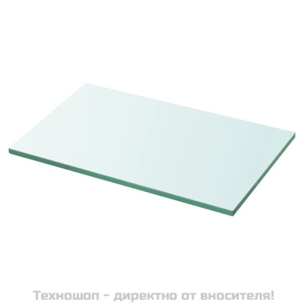 Плоча за рафт, прозрачно стъкло, 30 x 15 см