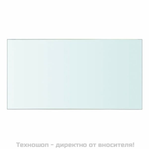 Плоча за рафт, прозрачно стъкло, 30 x 15 см