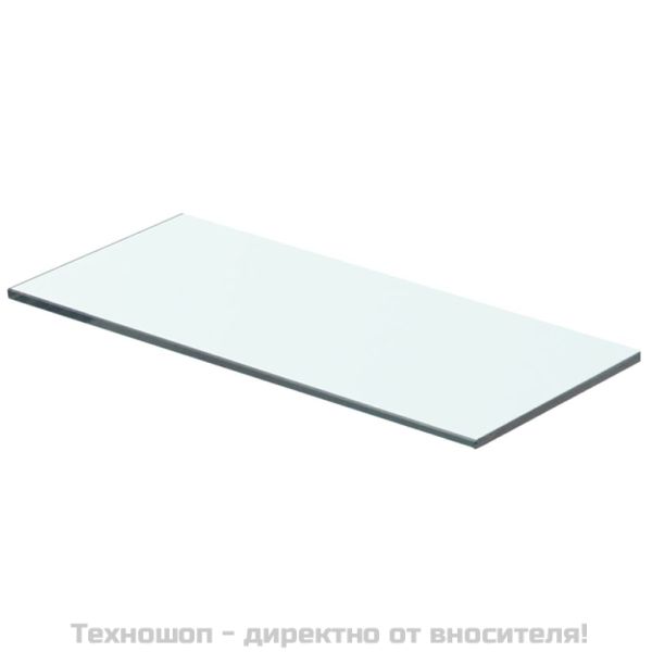 Плоча за рафт, прозрачно стъкло, 40 x 12 см