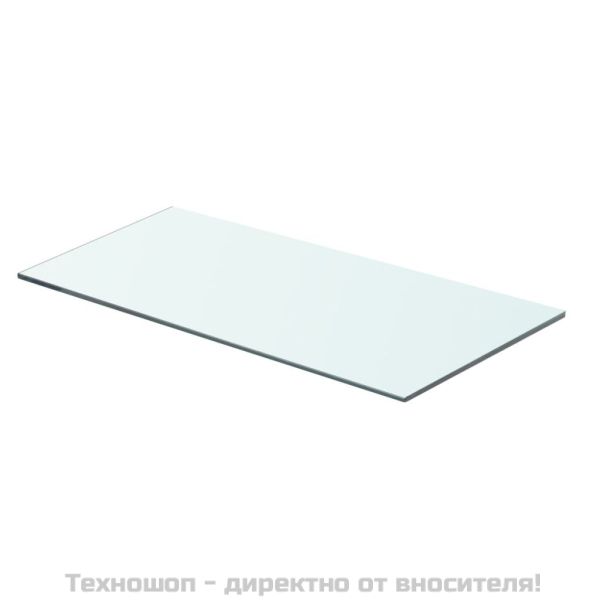 Плоча за рафт, прозрачно стъкло, 60 x 25 см