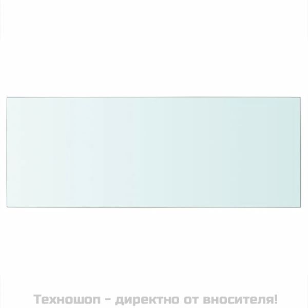 Плоча за рафт, прозрачно стъкло, 60 x 25 см