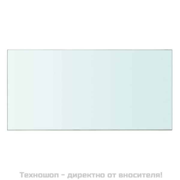 Плоча за рафт, прозрачно стъкло, 60 x 30 см