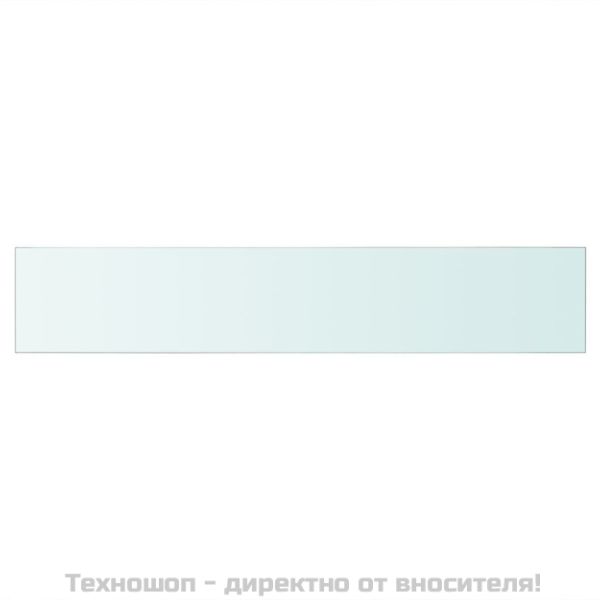 Плоча за рафт, прозрачно стъкло, 70 x 12 см