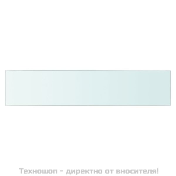 Плоча за рафт, прозрачно стъкло, 70 x 15 см
