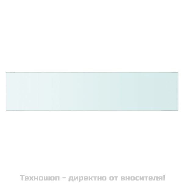 Плоча за рафт, прозрачно стъкло, 90 x 20 см