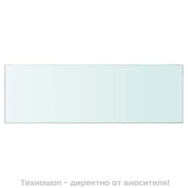 Плоча за рафт, прозрачно стъкло, 90 x 30 см
