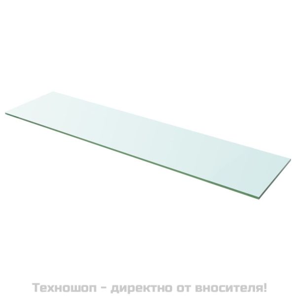 Плоча за рафт, прозрачно стъкло, 100 x 25 см