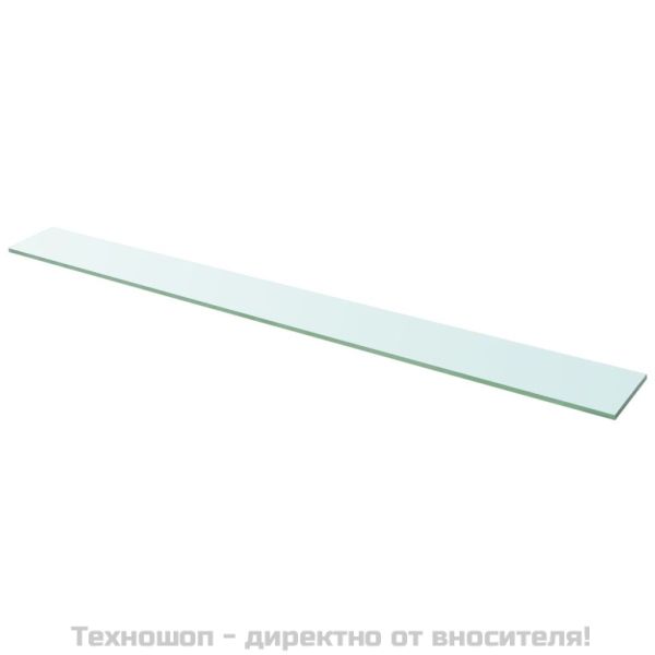 Плоча за рафт, прозрачно стъкло, 110 x 12 см