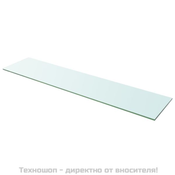 Плоча за рафт, прозрачно стъкло, 110 x 25 см