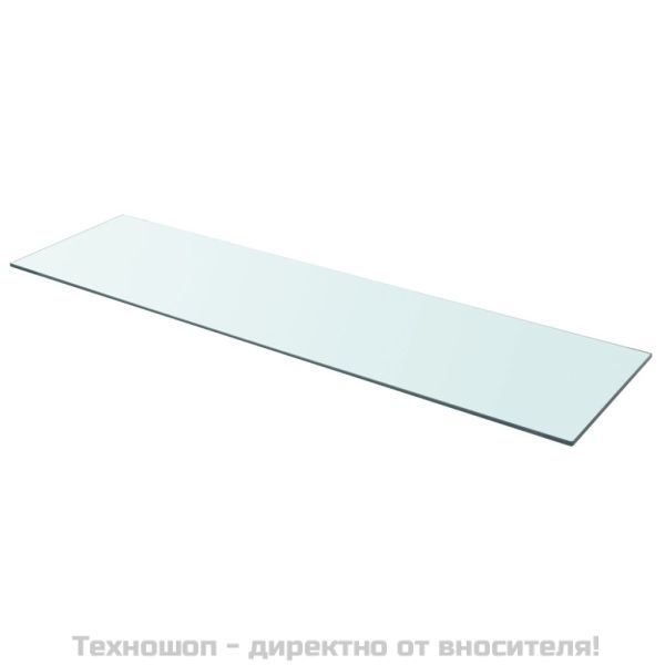Плоча за рафт, прозрачно стъкло, 100 x 30 см