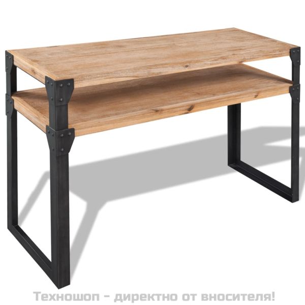 Конзолна маса, масивно акациево дърво, 120x40x85 cм