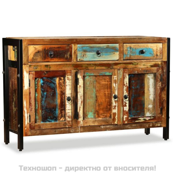 Бюфет, регенерирано дърво масив, 120x35x76 cм
