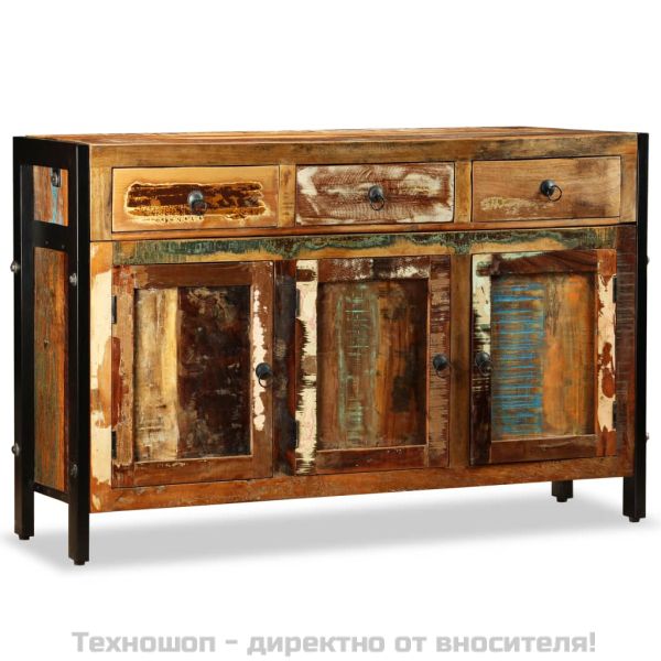 Бюфет, регенерирано дърво масив, 120x35x76 cм