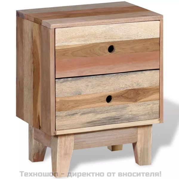 Нощно шкафче, регенерирано дърво масив