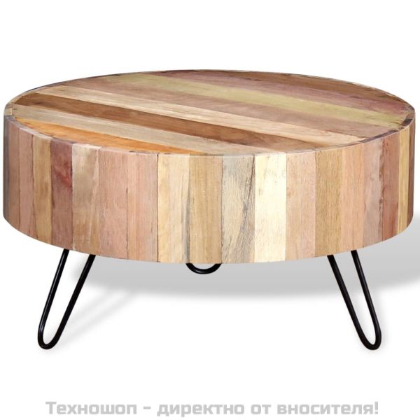 Маса за кафе, регенерирано дърво масив