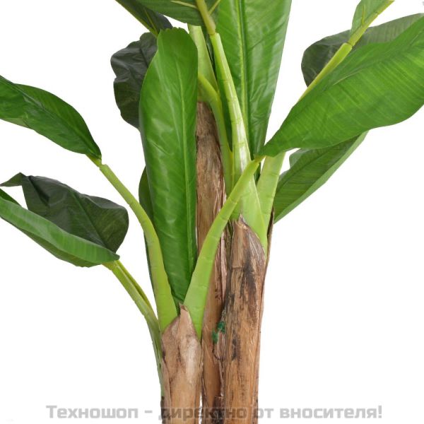 Изкуствено растение банан със саксия, 175 см, зелено