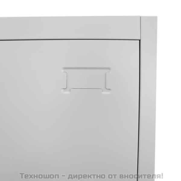 Заключващ се шкаф с 3 отделения, 38x45x180 cм