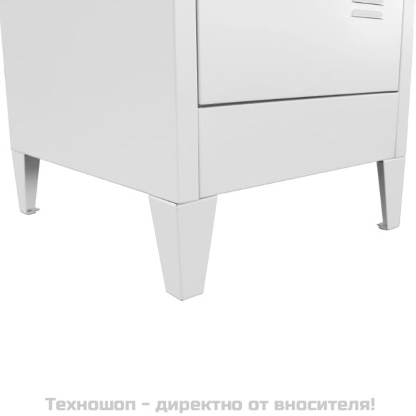 Заключващ се шкаф с 3 отделения, 38x45x180 cм