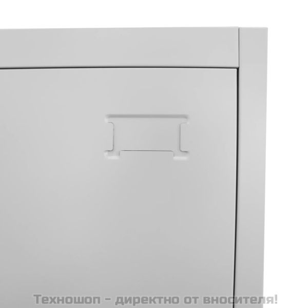 Заключващ се шкаф с 4 отделения, 38x45x180 cм