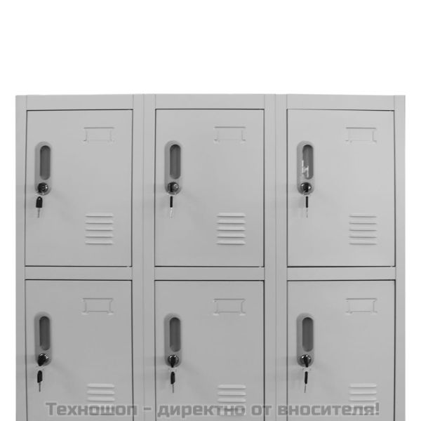 Заключващ се шкаф с 12 отделения, 90x45x180 см