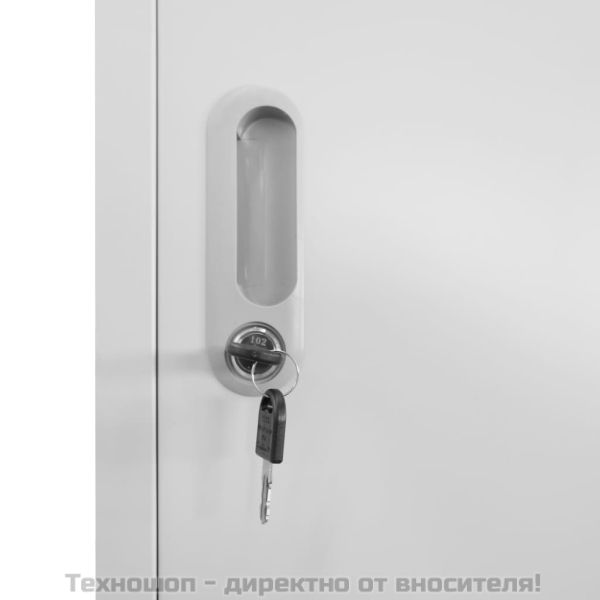 Заключващ се шкаф с 12 отделения, 90x45x180 см