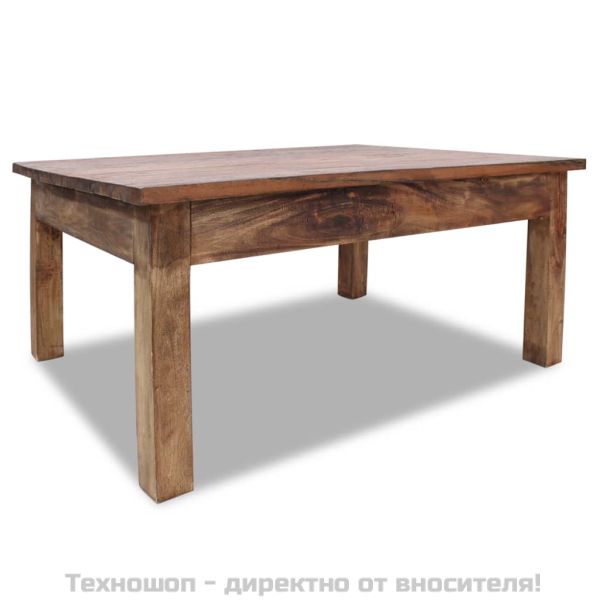 Маса за кафе, махагоново дърво масив, 96x73x45 cм