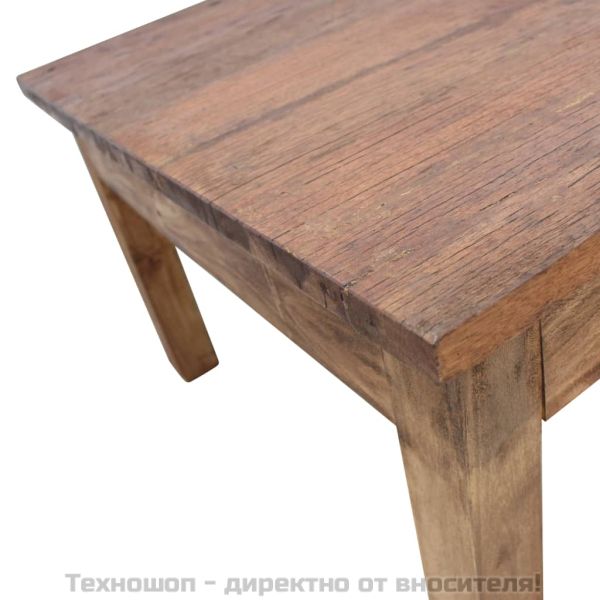 Маса за кафе, махагоново дърво масив, 96x73x45 cм